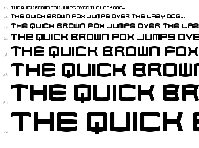 Dubstep Cadence font waterfall